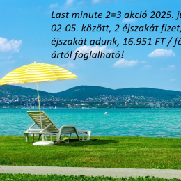 Nyárindító last minute 2=3 akció